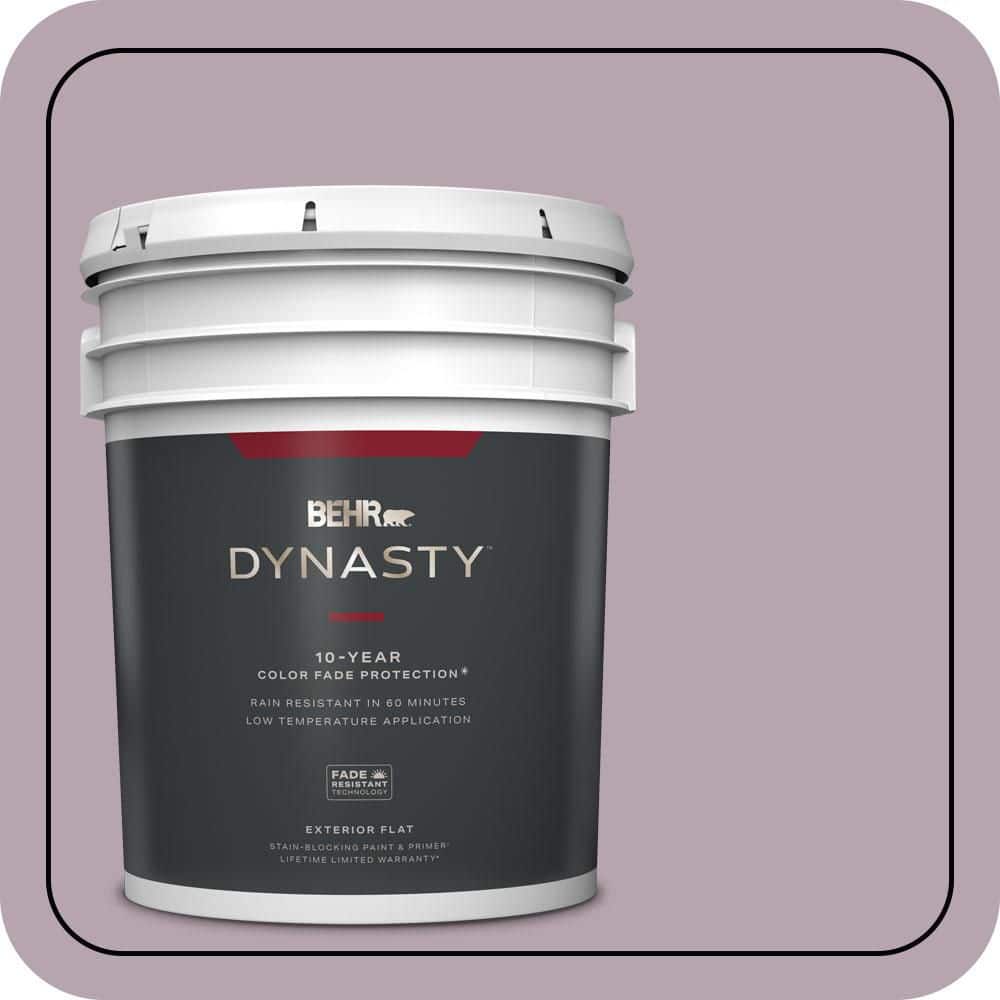 BEHR DYNASTY 5 gal. #690F-4 Midsummer Dream Flat Exterior Stain-Blocking Paint & Primer