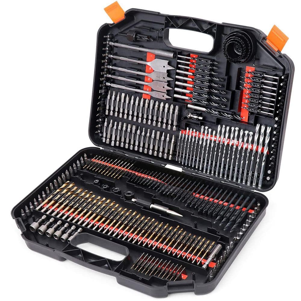 Unbranded 246 PCS Premium Quality Drill Bit Set Comprehensive Kit for Wood Metal Cement Drilling & Screw Driving in Carrying Case (1)