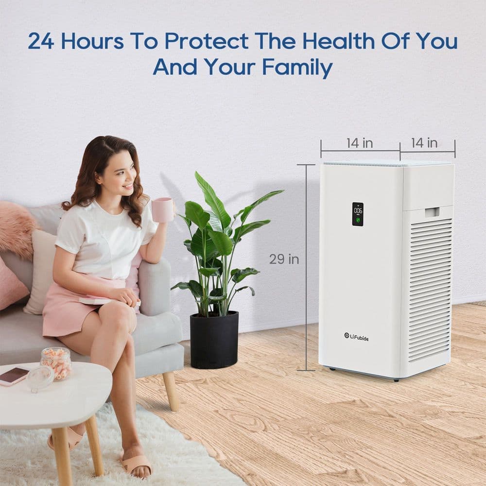 Edendirect sq. True HEPA Air Purifier for Home with 3-Layer Filter, Laser Dust Sensor, 24db for Sleep Mode, Child Lock (3)