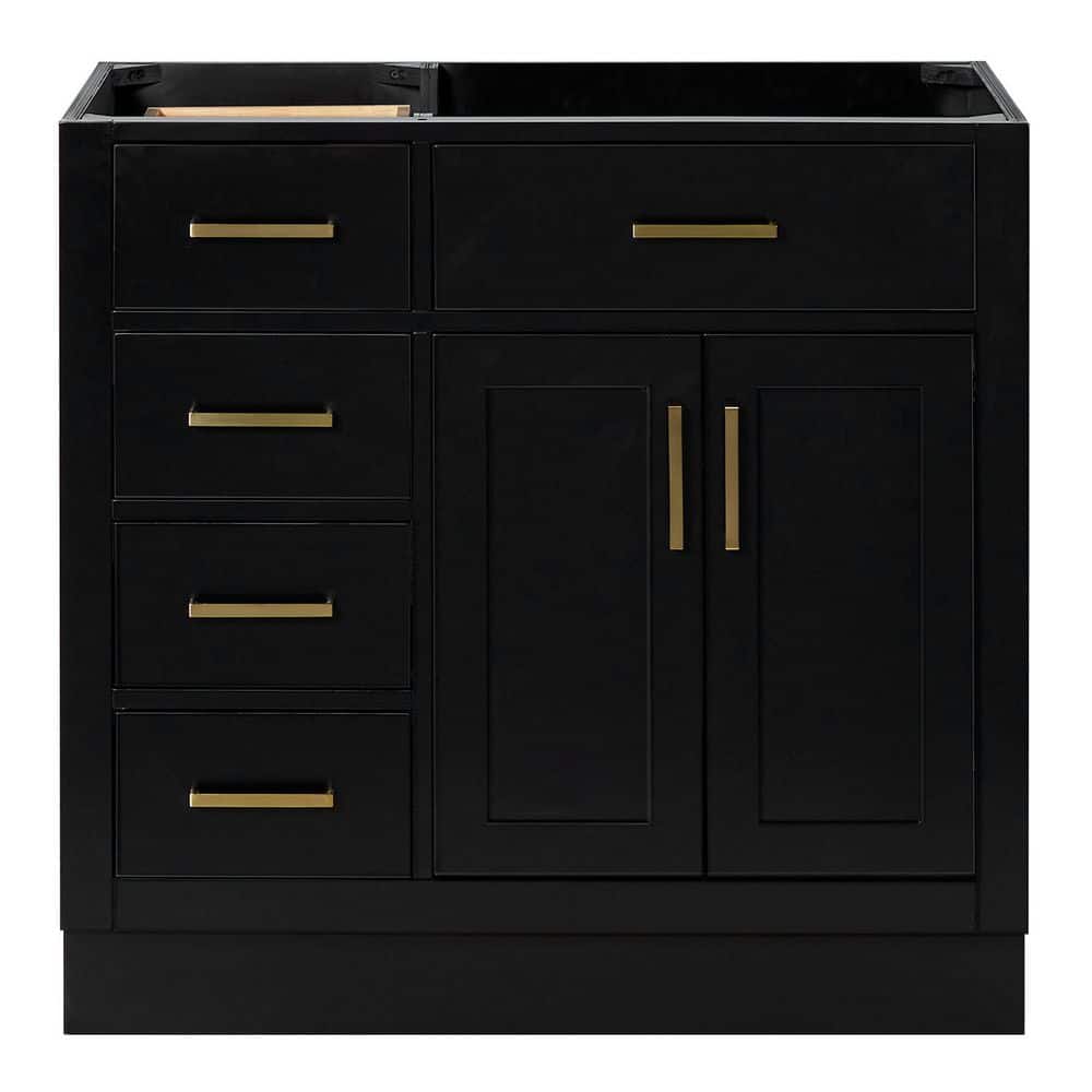 ARIEL Hepburn Freestanding Right Offset Bathroom Vanity Cabinet without Top (Assembled) (1)