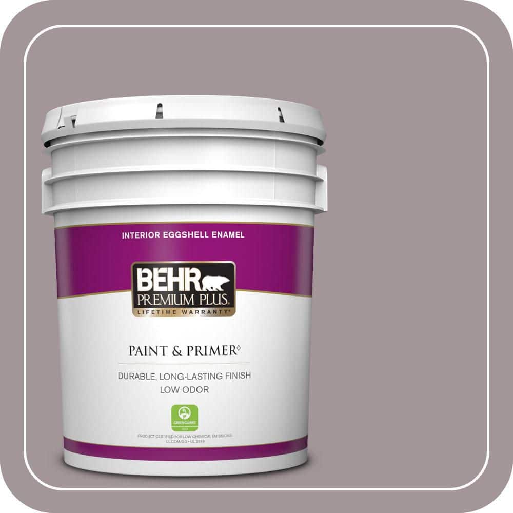 BEHR PREMIUM PLUS 5 gal. #PPU17-13 Heather Plume Eggshell Enamel Low Odor Interior Paint & Primer