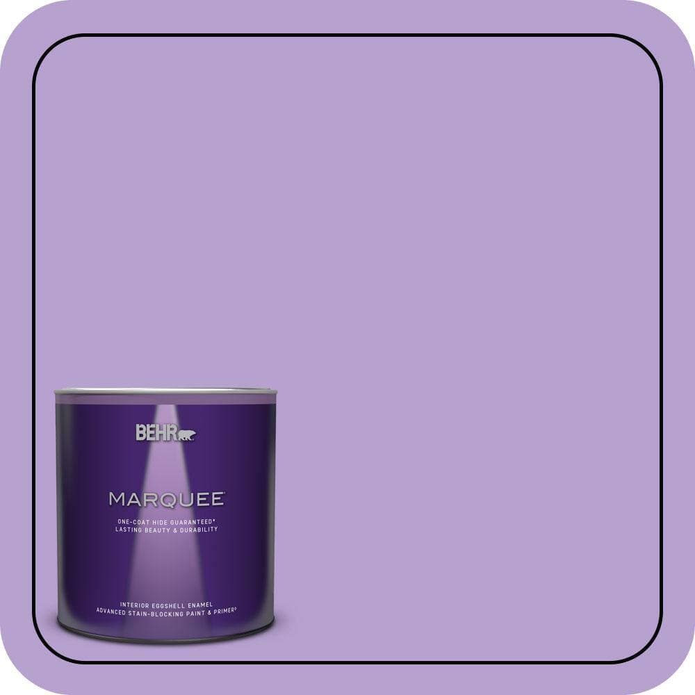 BEHR MARQUEE 1 qt. #P570-3 Flower Girl Eggshell Enamel Interior Paint & Primer