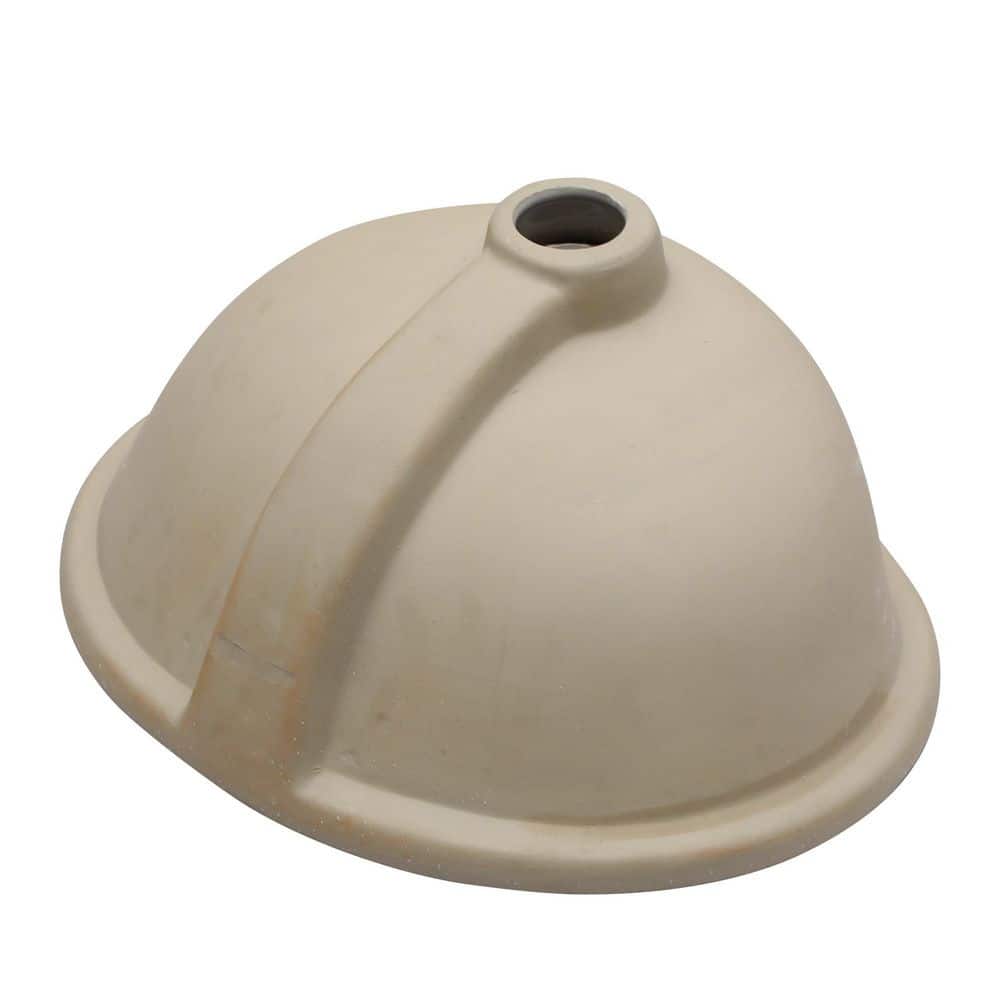 cadeninc 16.5 in. x 13.4 in. White Ceramic Oval Undermount Bathroom Sink with Overflow (3)