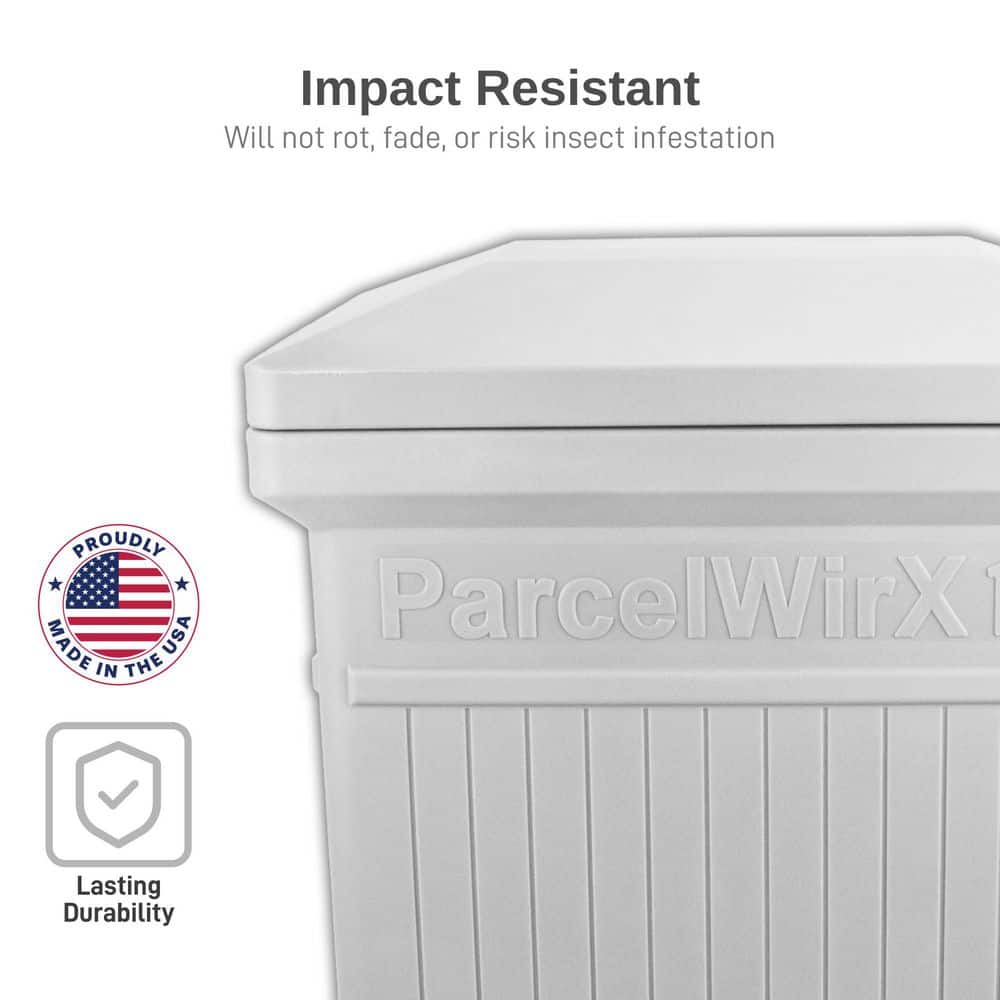 RTS Home Accents ParcelWirx Slate Gray Vertical Package Delivery Box (2)
