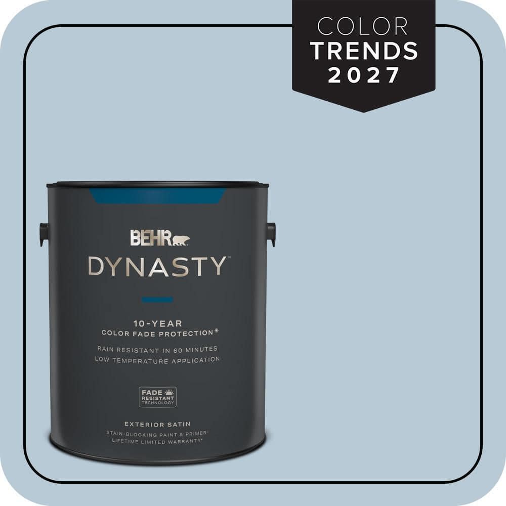 BEHR DYNASTY 1 gal. #PPU14-15 Denim Light Satin Enamel Exterior Stain-Blocking Paint & Primer