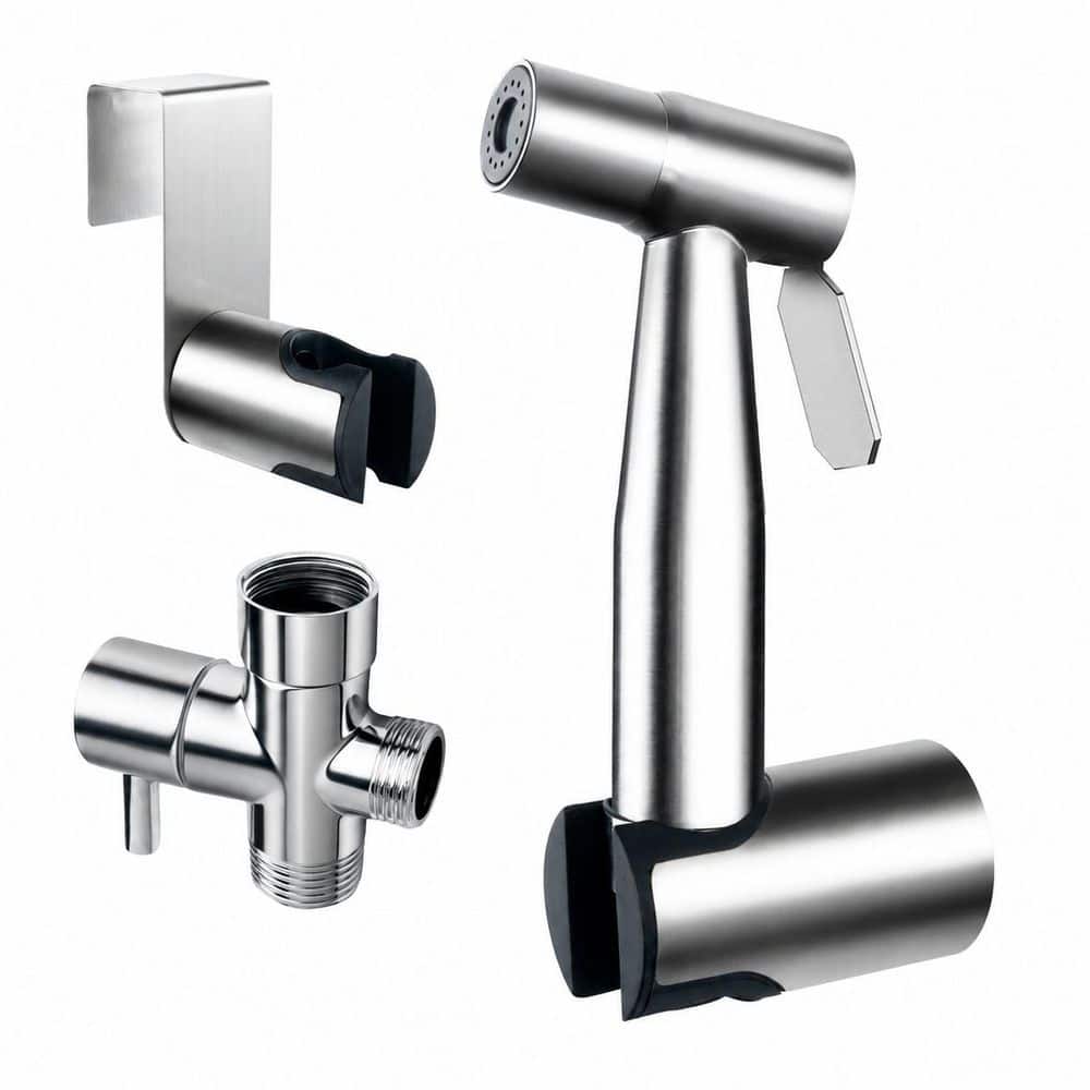 Anqtovp Toilet Bidet Attachment Handheld Bidet Sprayer with Adjustable Jet Spray for Muslim Shower and Shatafa Use (1)