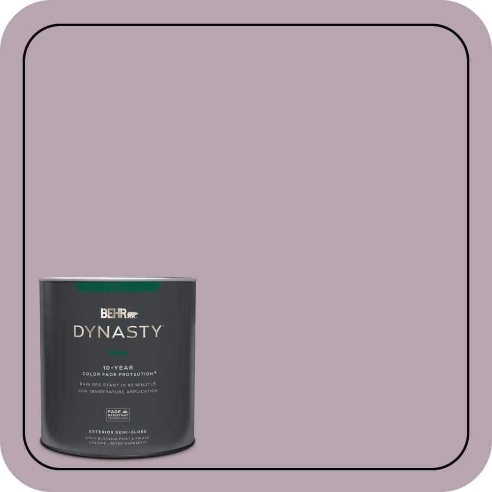 BEHR DYNASTY 1 qt. #690F-4 Midsummer Dream Semi-Gloss Enamel Exterior Stain-Blocking Paint & Primer