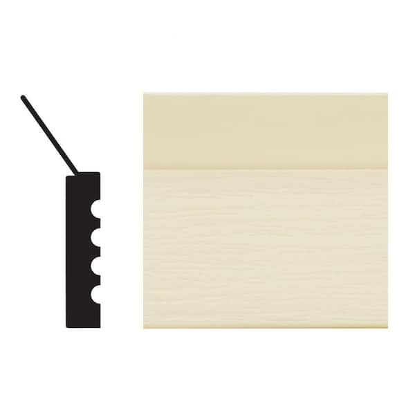 Royal Mouldings 2149 7/16 in. x 2 in. x 108 in. PVC Almond Garage Door Stop Molding (2)