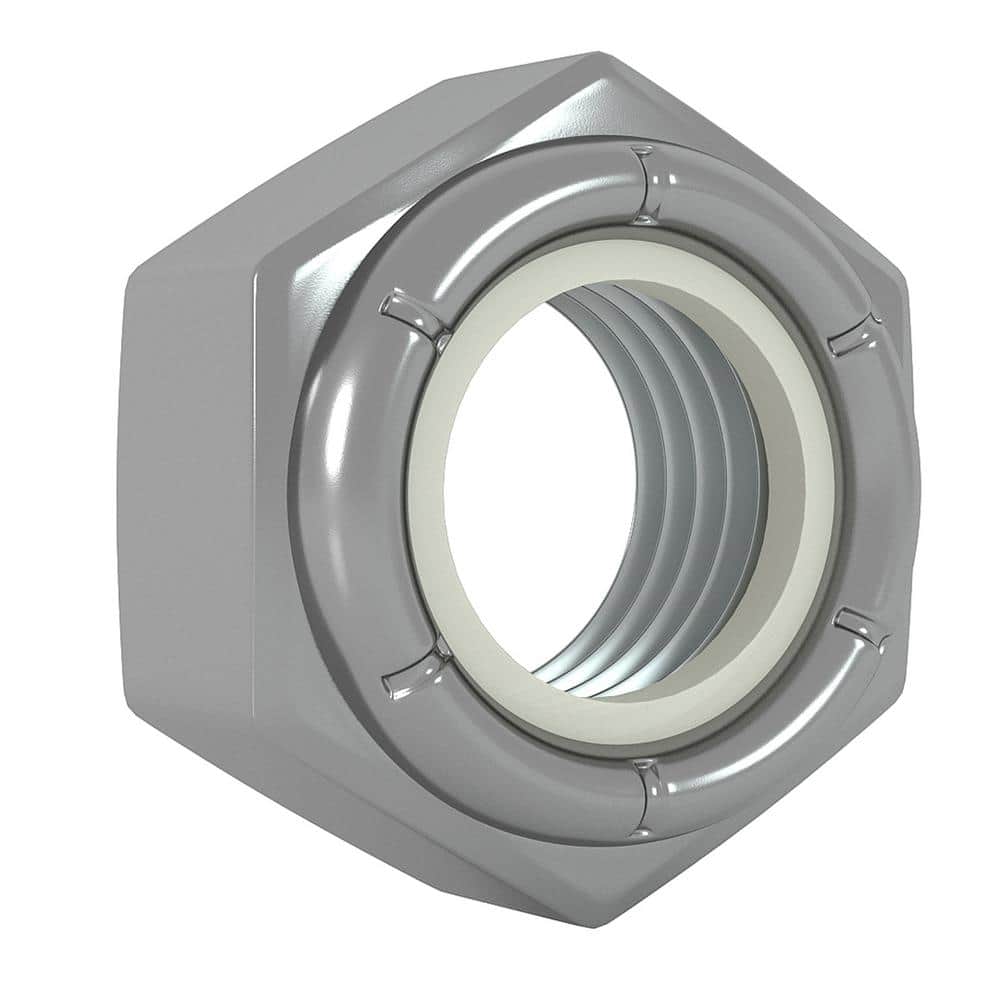 Everbilt 1/2 in.-13 Zinc Plated Nylon Lock Nut (3)