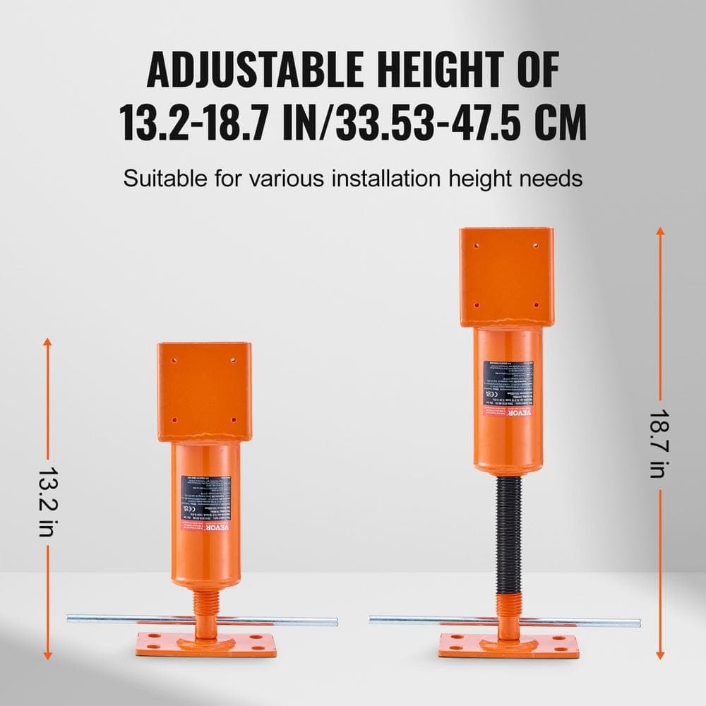 VEVOR Screw Jack Post, 4 x 4 in. 13.2 -18.7 in. Height Range, 24,700 lbs. Max Load Capacity, Adjustable Shore Jack (3)
