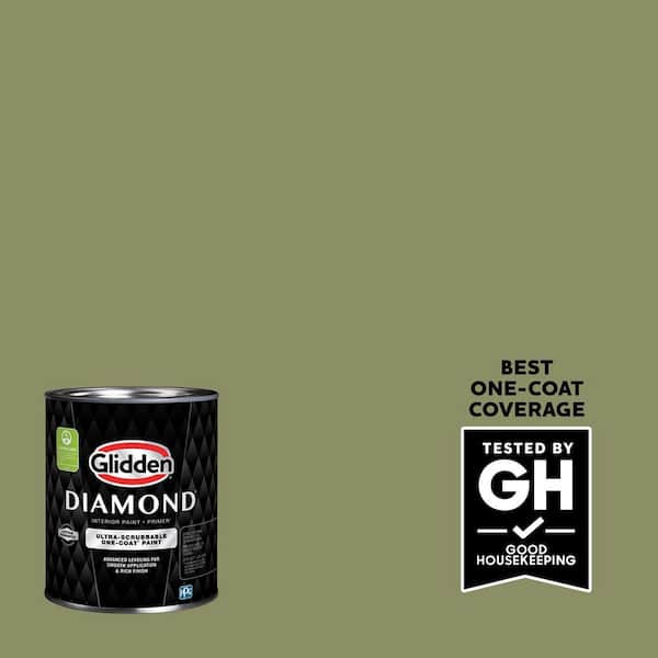 Glidden Diamond 1 qt. PPG1115-6 Paid In Full Satin Interior Paint (2)