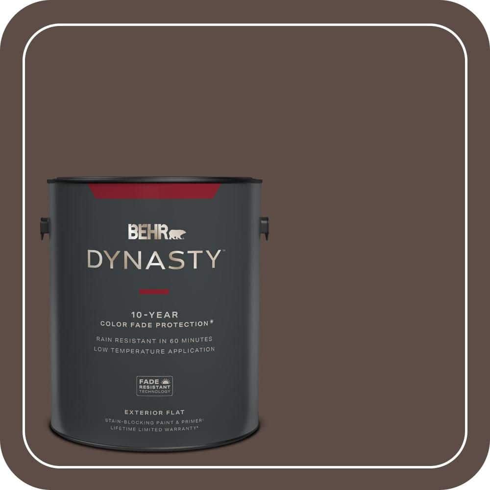 BEHR DYNASTY 1 gal. #MQ2-35 Cabin in the Woods Flat Exterior Stain-Blocking Paint & Primer
