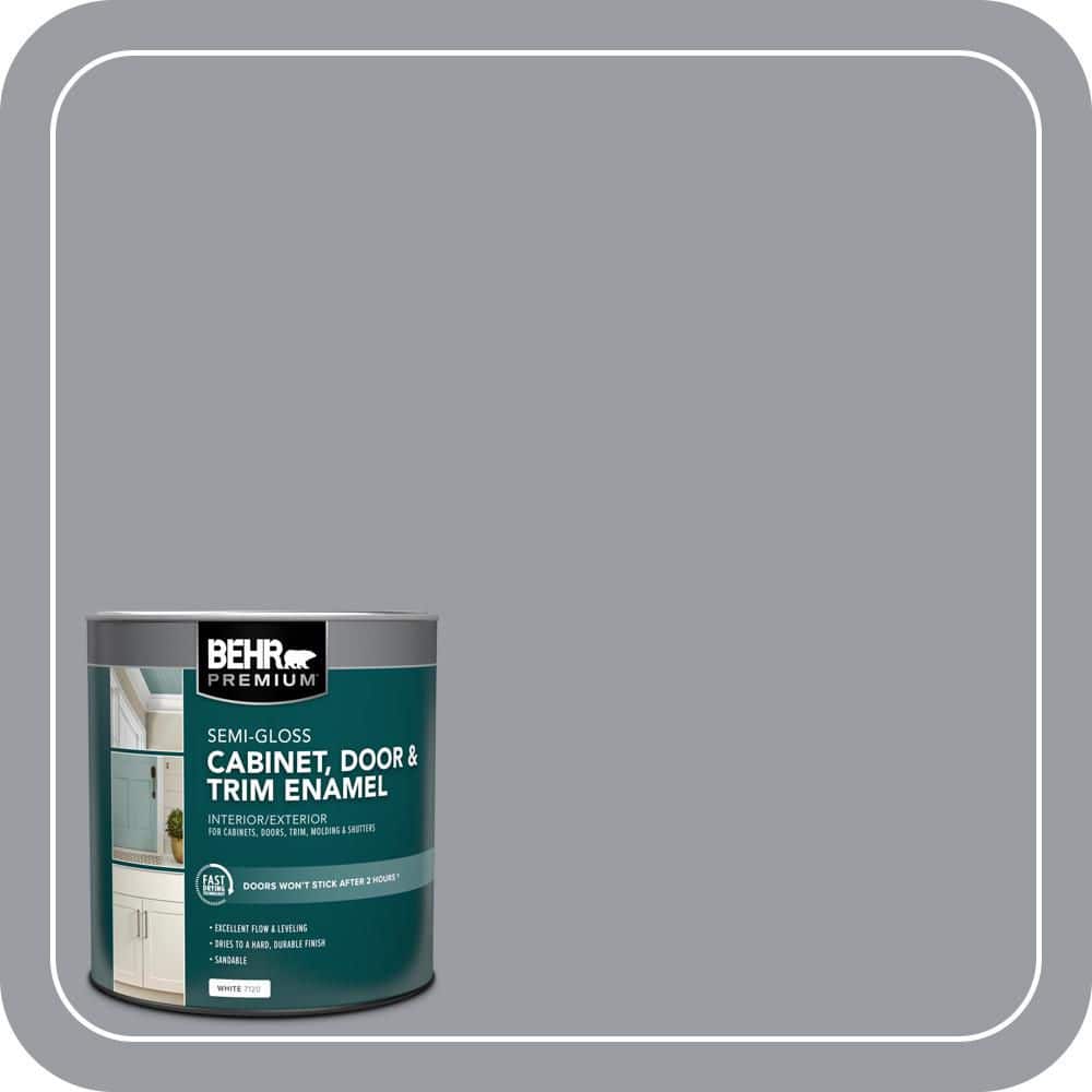 BEHR PREMIUM 1 qt. #PPU26-20 Smokey Lilac Semi-Gloss Enamel Interior/Exterior Cabinet, Door & Trim Paint