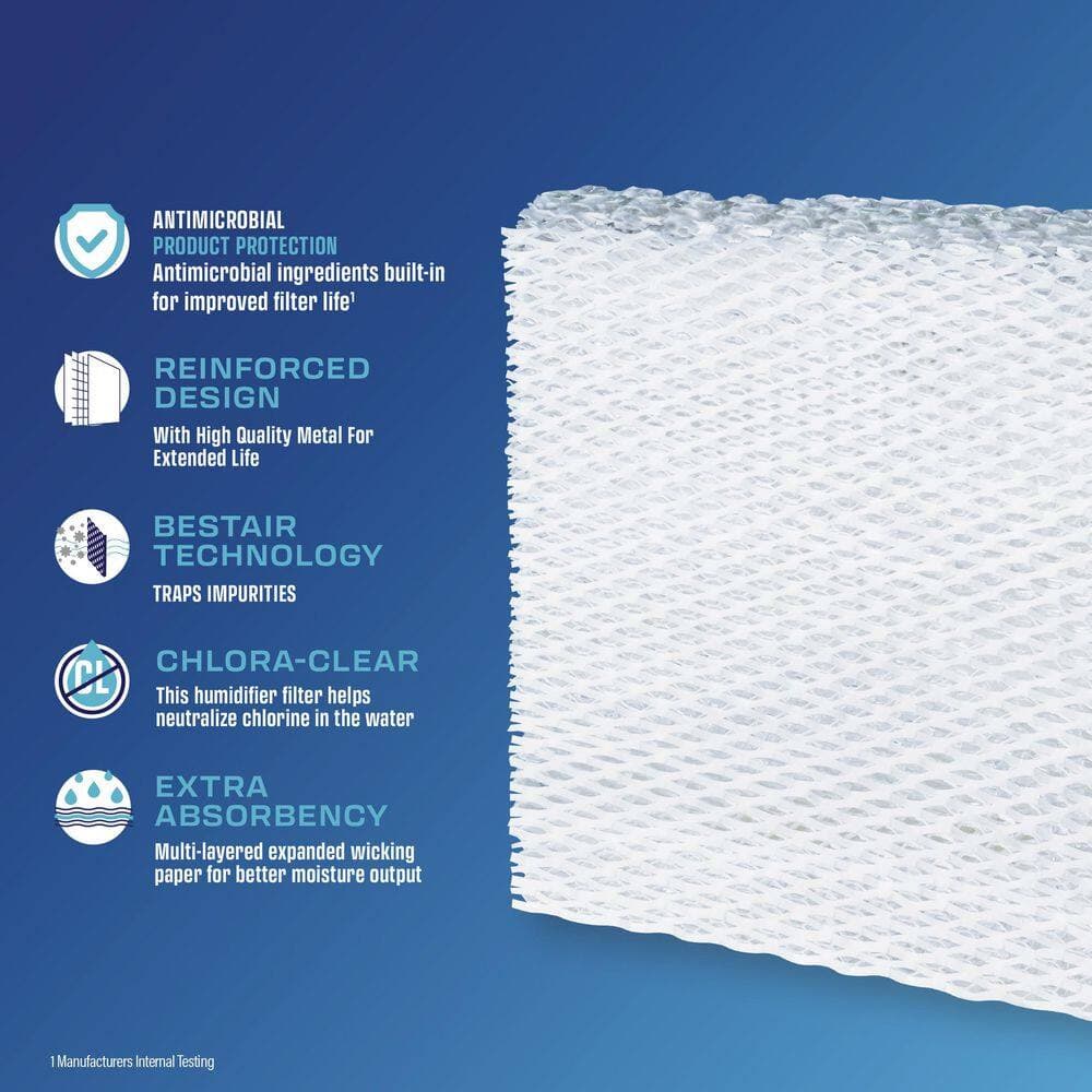 BestAir Whole House Humidifier Replacement Water Pad for Aprilaire and Honeywell Models in White (2-Pack) (2)
