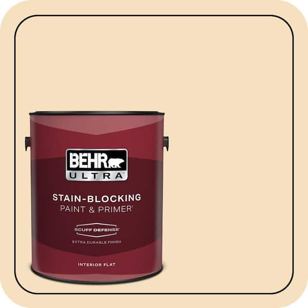 BEHR PREMIUM PLUS #PPL-41 Tea Cookie Exterior Stain-Blocking Paint & Primer (3)