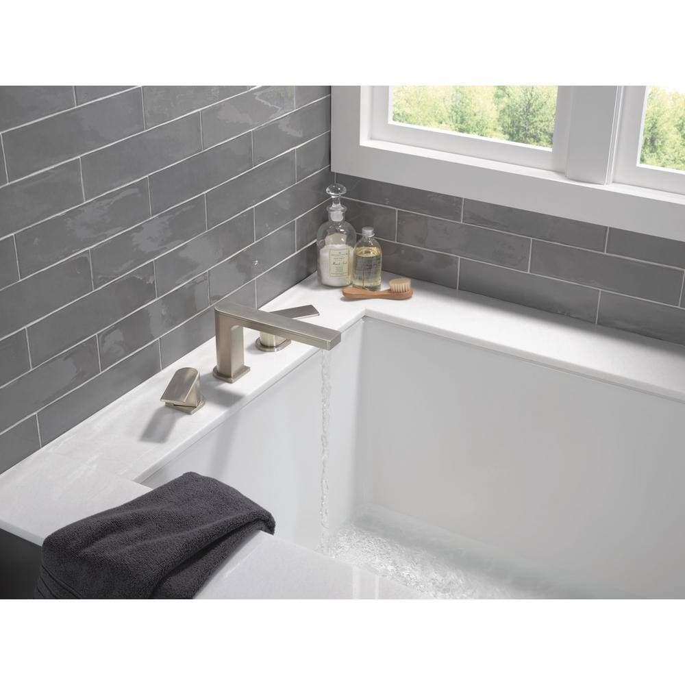 Peerless Xander 2-Handle Deck-Mount Roman Tub Trim Kit in Brushed Nickel (Valve Not Included) (2)