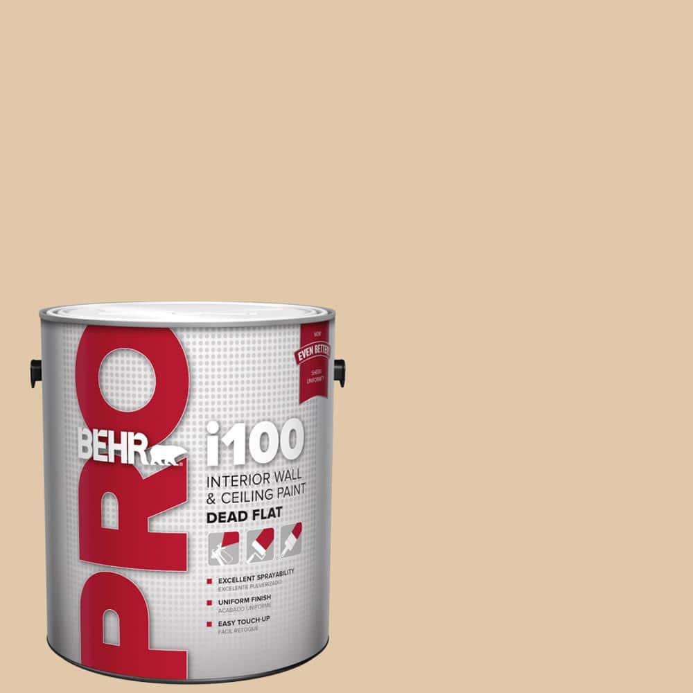 BEHR PRO 1 gal. #MQ2-08 Irish Cream Dead Flat Interior Paint