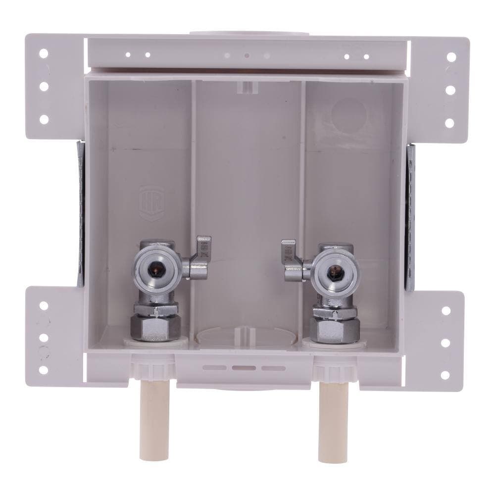 HOLDRITE 1/2 in. CPVC x 3/4 in. Male Hose Thread Fire-Rated Washing Machine Outlet Box (2)