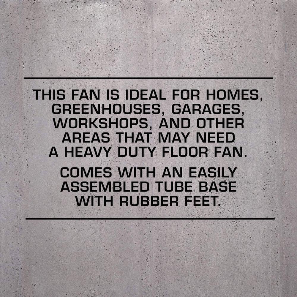 Hurricane Pro 20 in. 3 Fan Speeds Floor Fan in Black (2-Pack) (3)