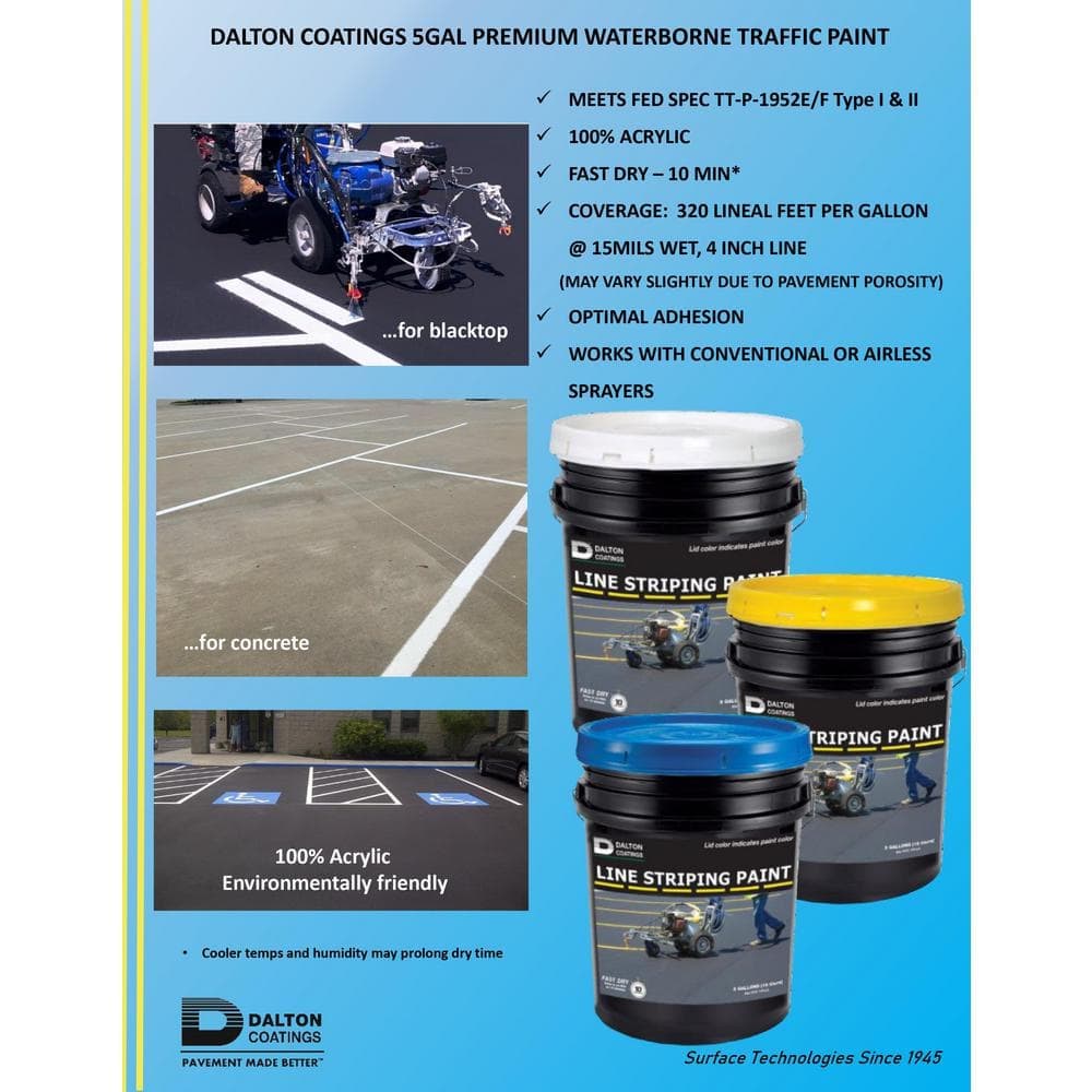 Latex-ite 5 gal. Yellow Line Striping Paint (3)