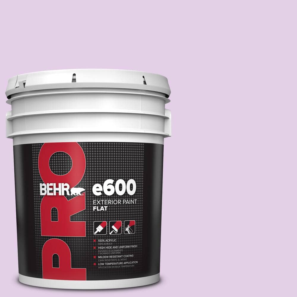 BEHR PRO 5 gal. #P100-2 Sweet Romance Exterior Flat Paint