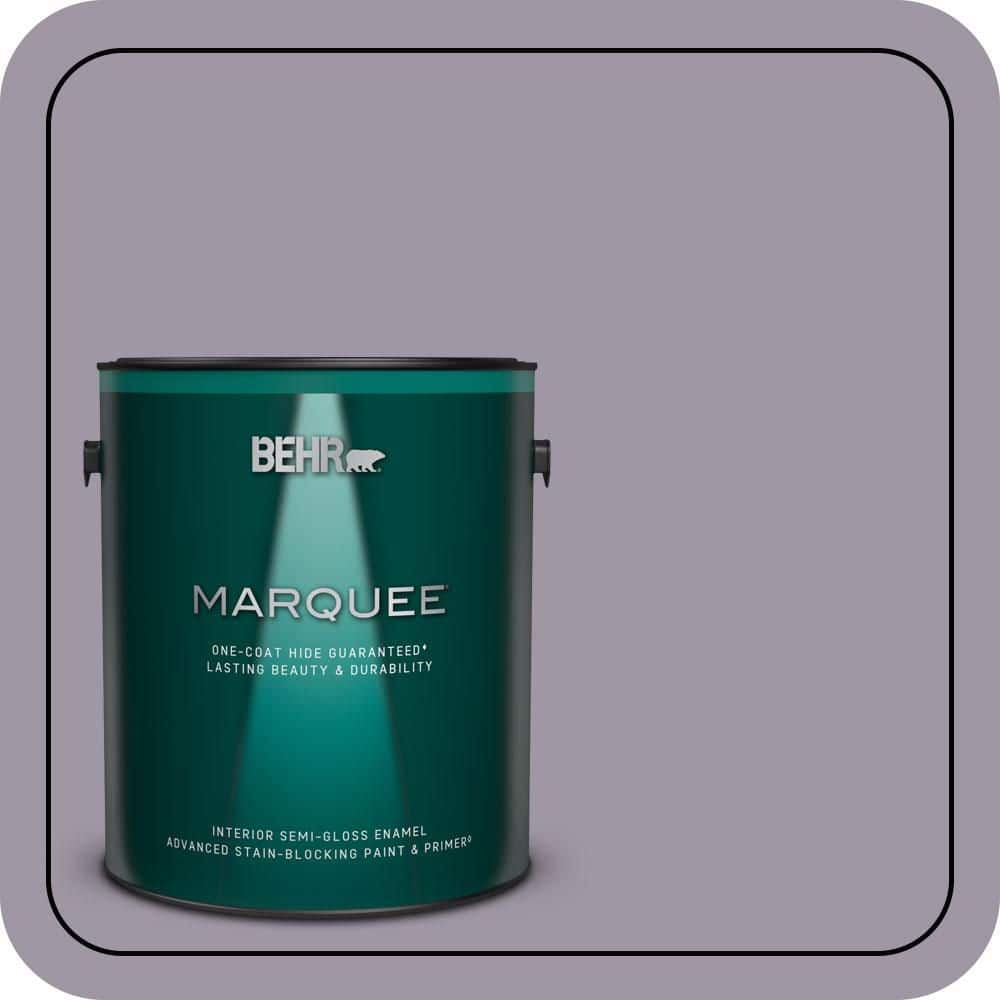 BEHR MARQUEE 1 gal. #N100-4 Fortune One-Coat Hide Semi-Gloss Enamel Interior Paint & Primer