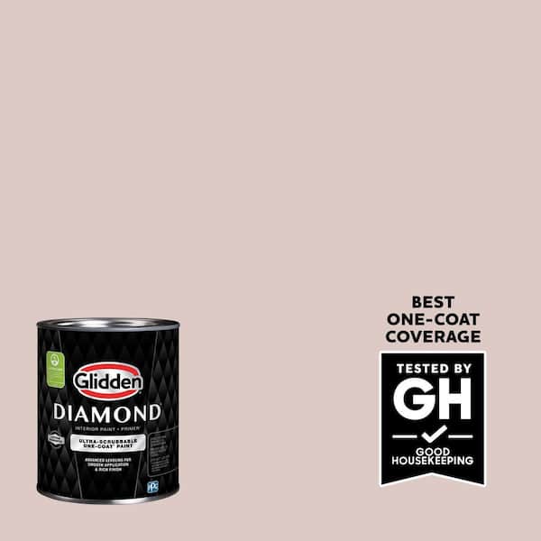 Glidden Diamond 1 qt. PPG1060-3 Kangaroo Paw Flat Interior Paint with Primer (2)