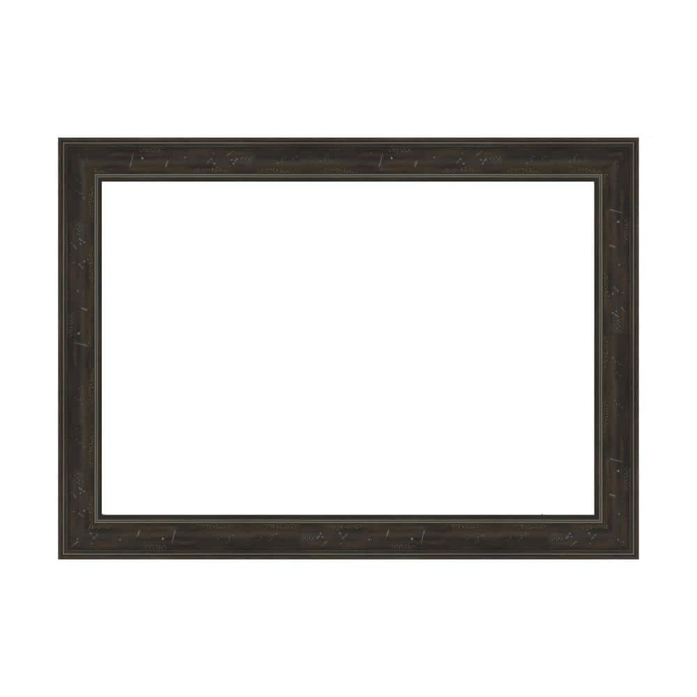 Amanti Art Mirror Makeover Shipwreck Greywash Narrow 29.25 in. W x 21.25 in. H Bathroom Mirror Frame Border Kit-Fits a 28x20 mirror (1)