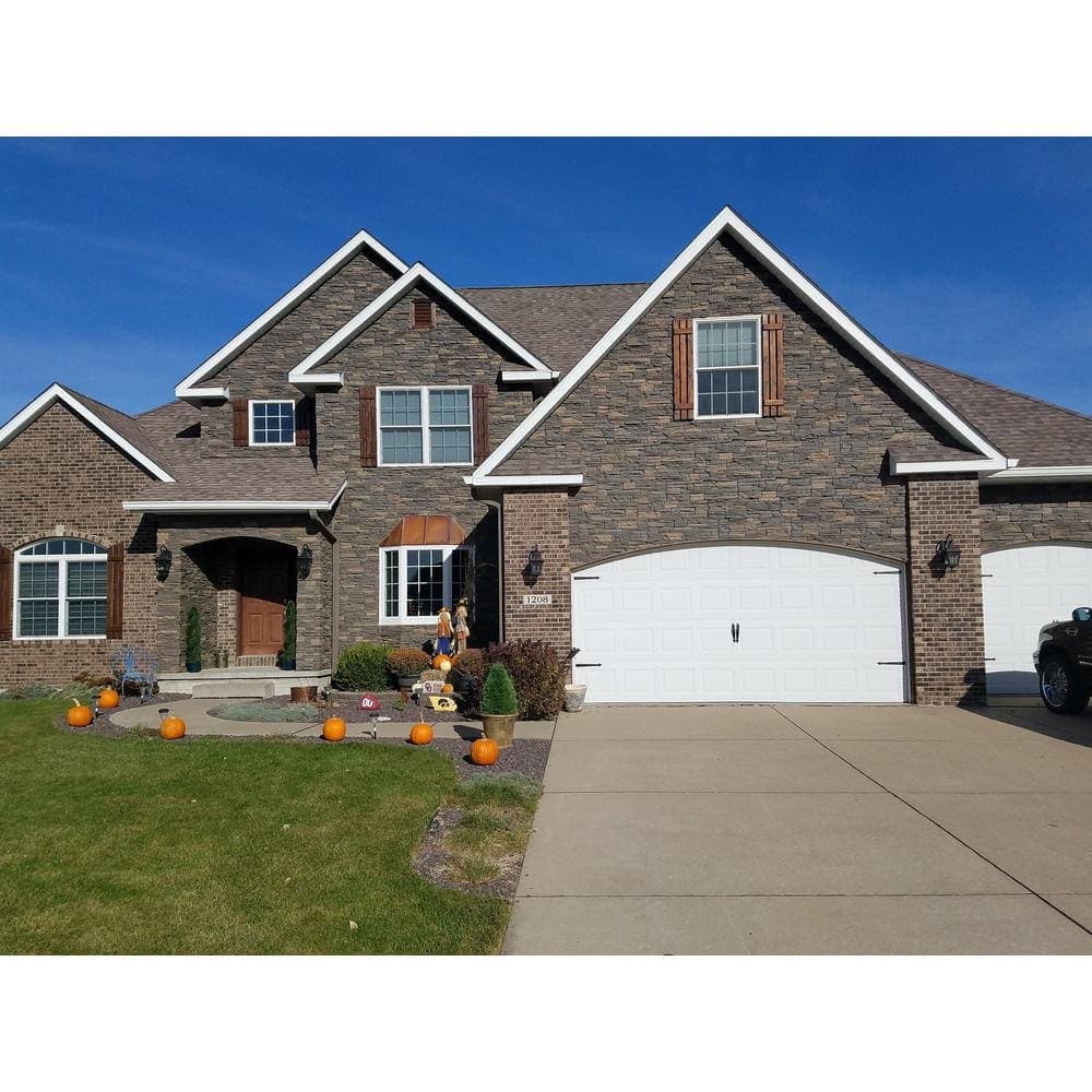 GenStone Stacked Stone 2 in. x 3.5 in. x 42 in. Stratford Faux Stone Siding Ledger (2)