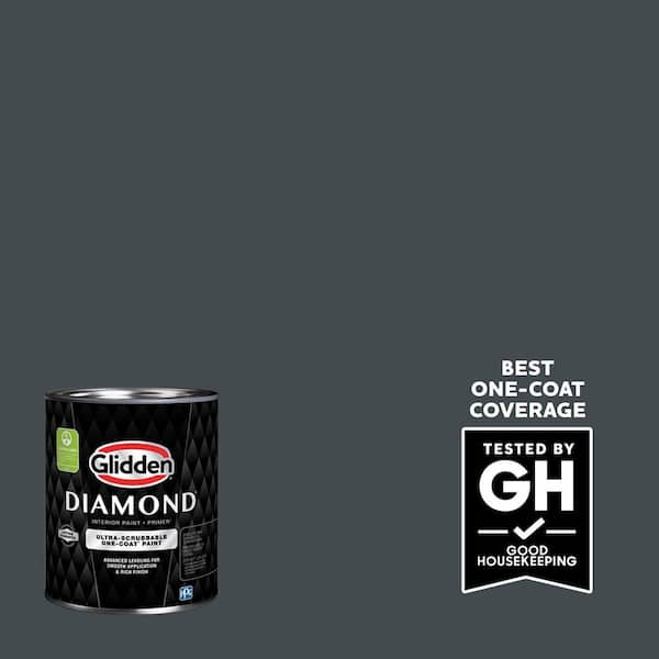 Glidden Diamond 1-qt. Black Forest PPG1012-7 Flat Interior Paint with Primer (2)