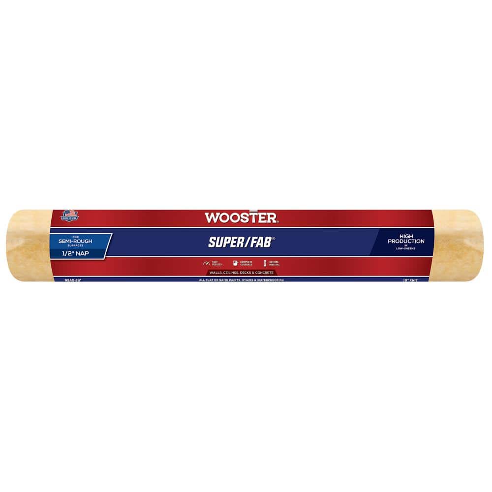 Wooster 18 in. x 1/2 in. Super/Fab High-Density Knit Roller Cover