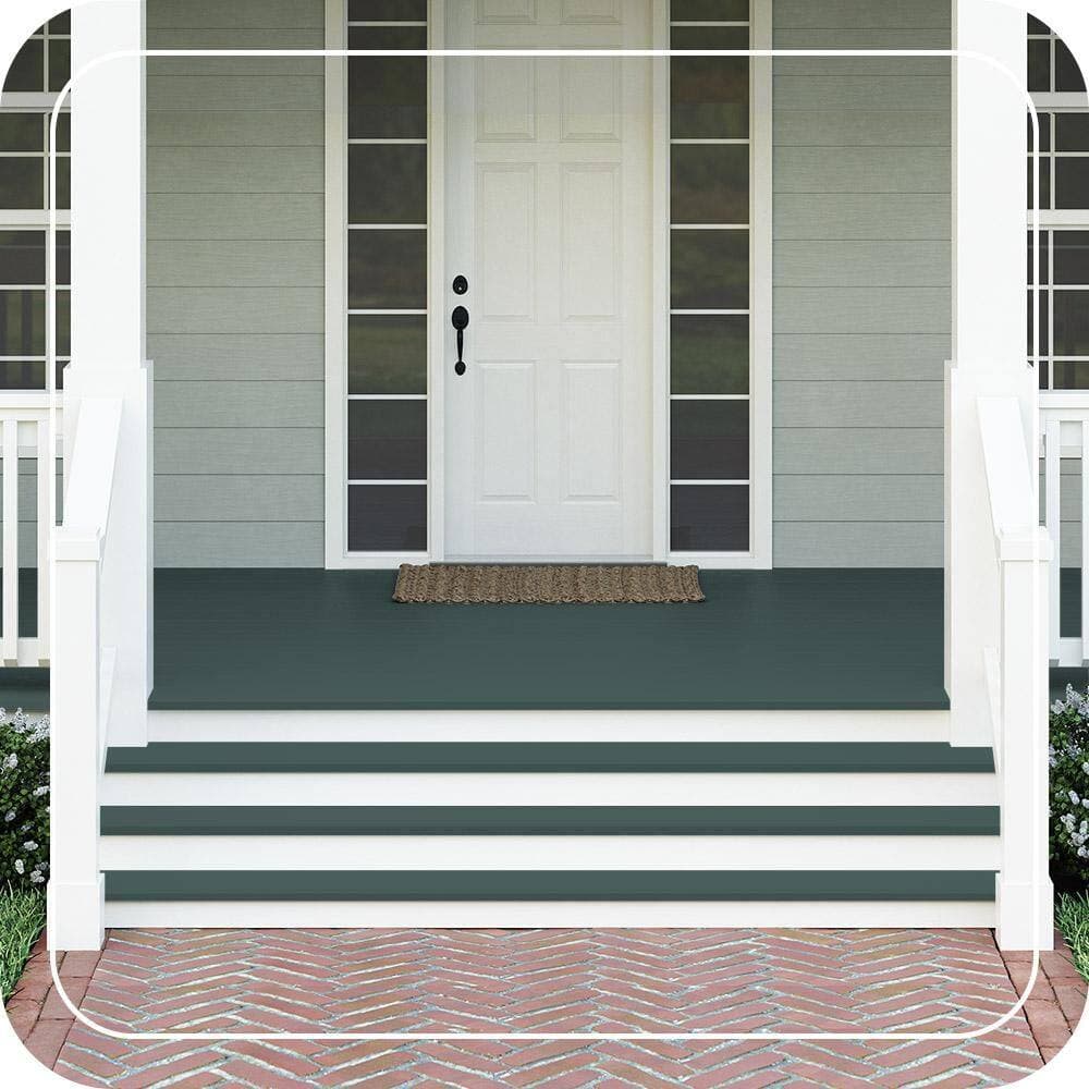 BEHR PREMIUM #490F-7 Textured Low-Lustre Enamel Interior/Exterior Porch and Patio Anti-Slip Floor Paint (2)