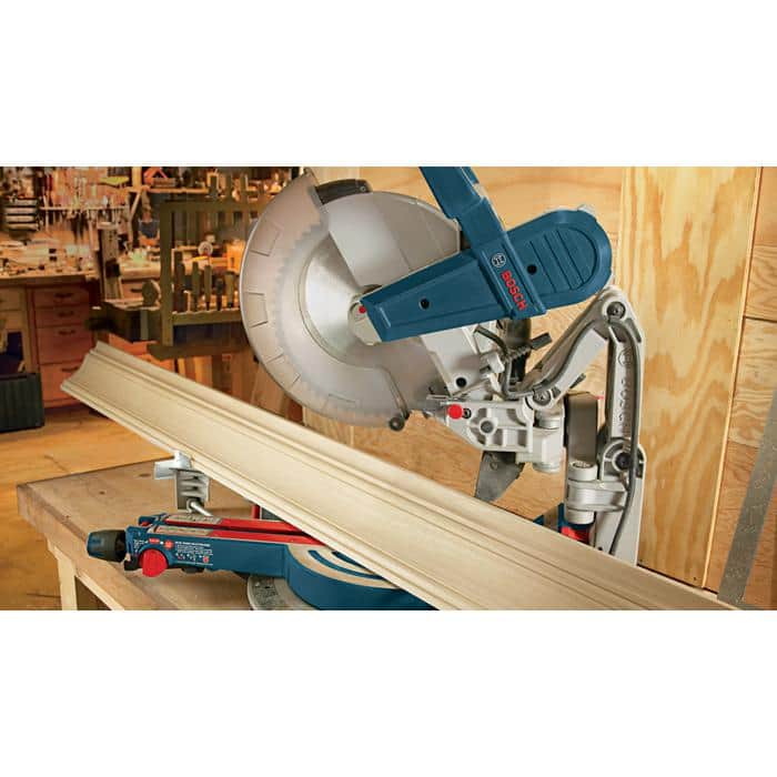 Bosch 15 Amp 12 in. Corded Dual-Bevel Sliding Glide Miter Saw with 60 Tooth Saw Blade (2)