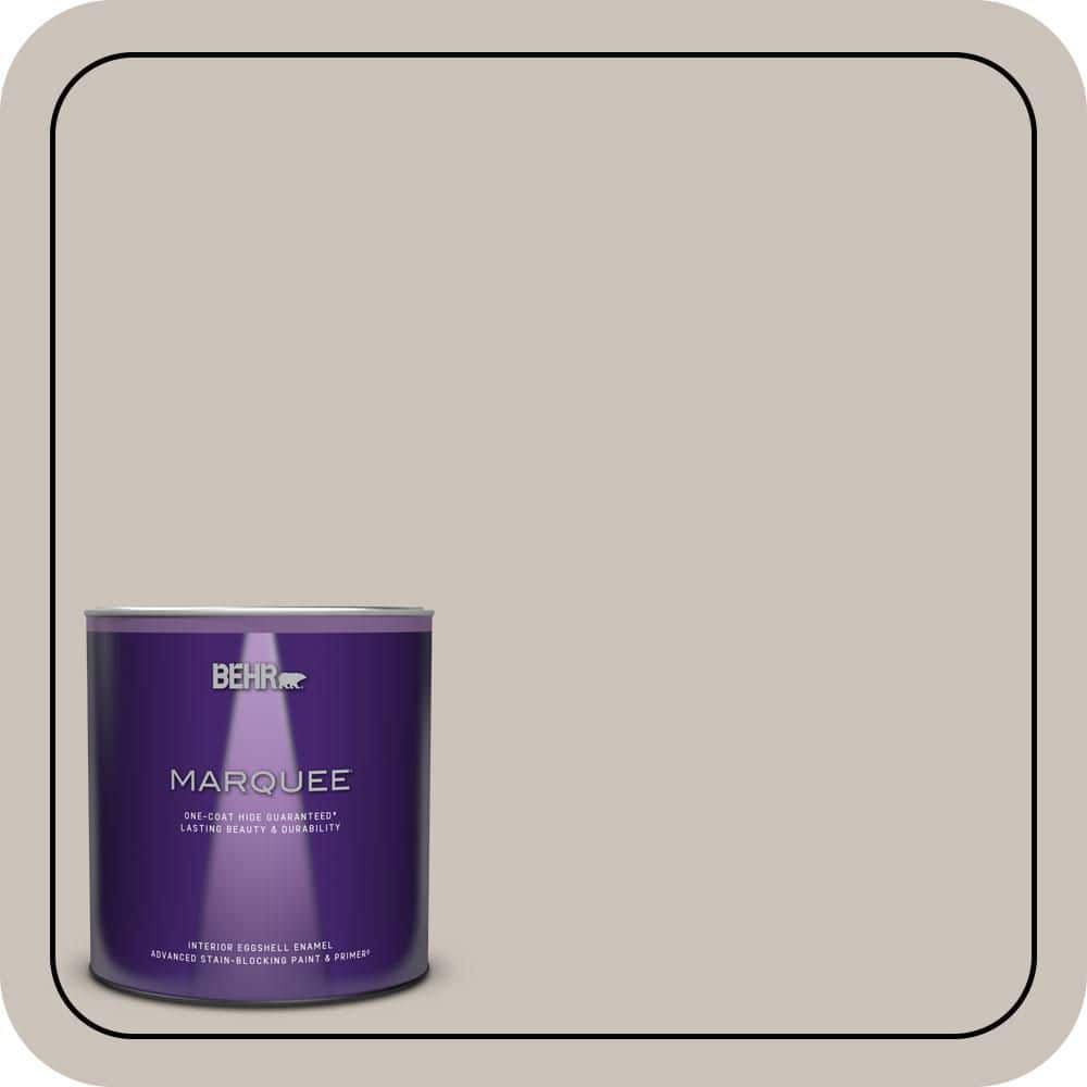 BEHR MARQUEE 1 qt. #N200-2 Doeskin Gray Eggshell Enamel Interior Paint & Primer