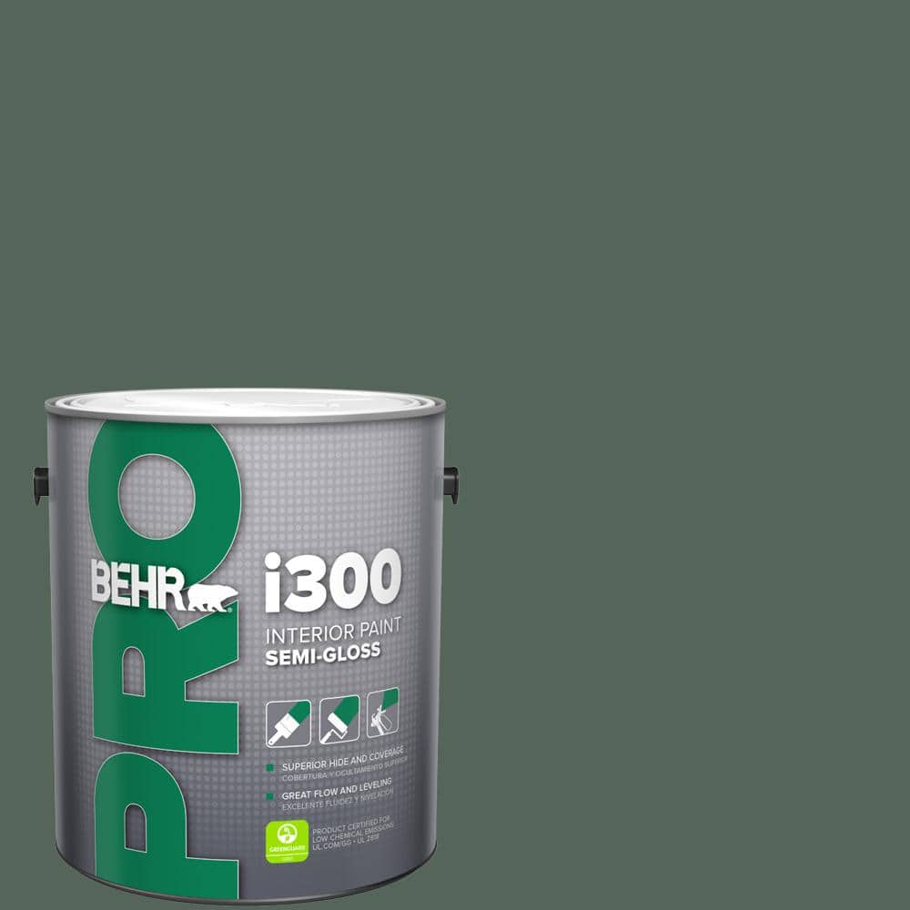 BEHR PRO 1 gal. #460F-6 Medieval Forest Semi-Gloss Interior Paint