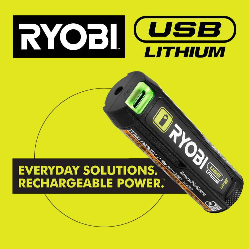 RYOBI USB Lithium Hot Wire Foam Cutter Kit with 2.0 Ah Battery, Charging Cable, and USB Lithium 2.0 Ah Battery (2)