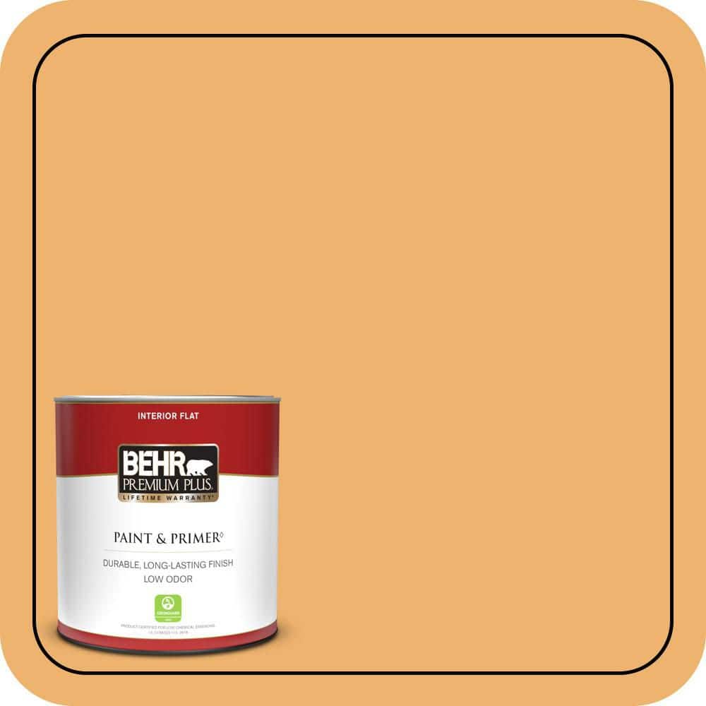 BEHR PREMIUM PLUS #PPU6-03 Sunburst Enamel Low Odor & Primer (1)