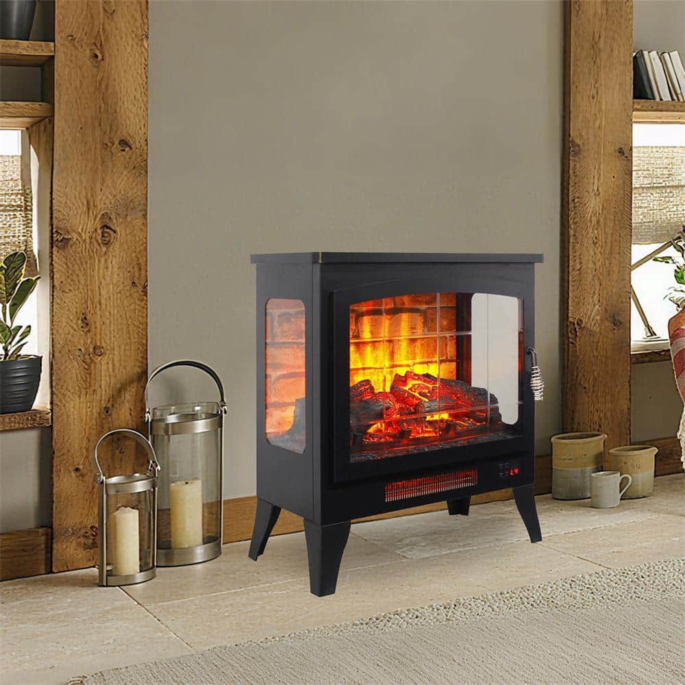 Unbranded 1400-Watt Electric Fireplace Infrared Quartz Heater with 3D Flame effect (3)