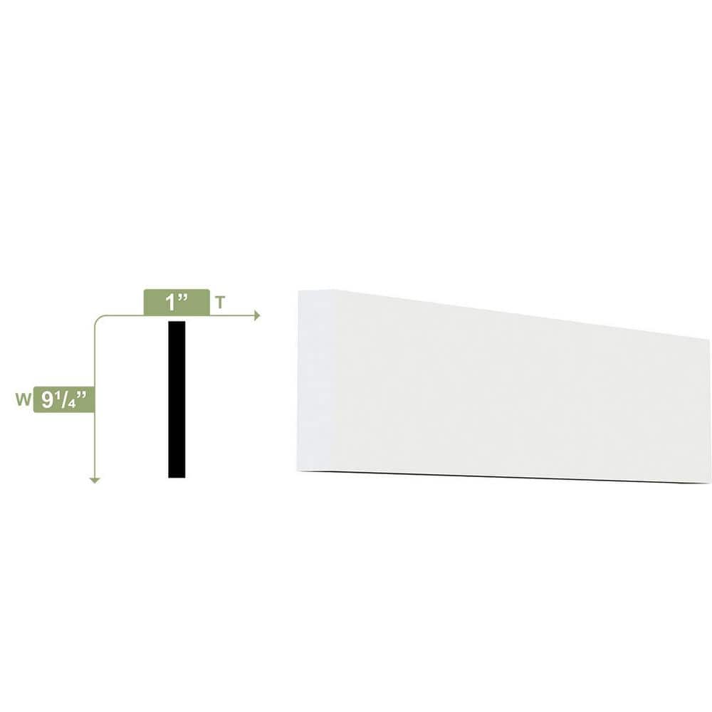 Ekena Millwork 9-1/4 in. x 1 in. x 96 in. S4S Board, PVC (2)