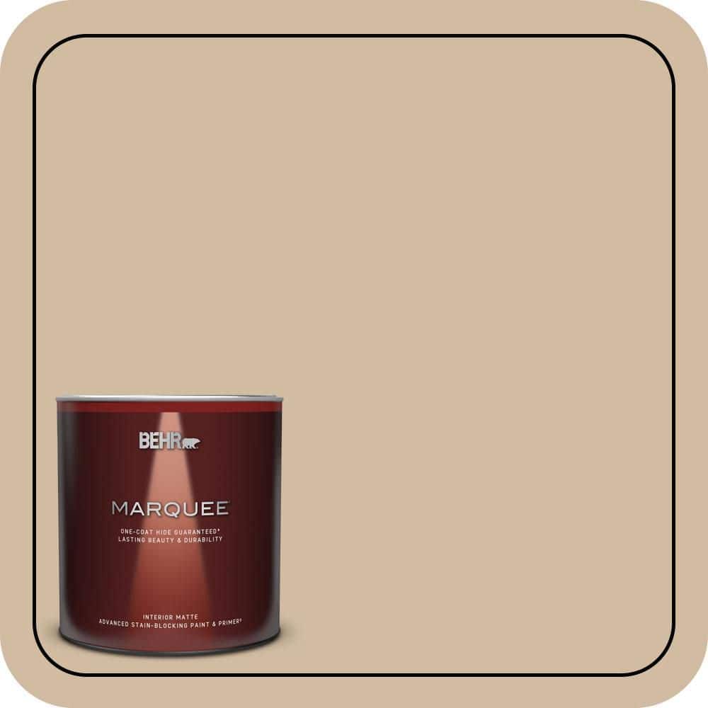 BEHR MARQUEE 1 qt. #N270-3 Coco Matte Interior Paint & Primer