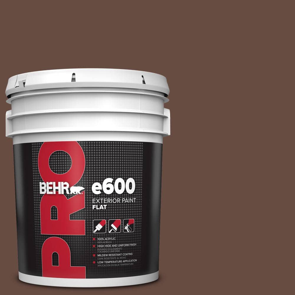 BEHR PRO 5 gal. #770B-7 Chocolate Sparkle Flat Exterior Paint