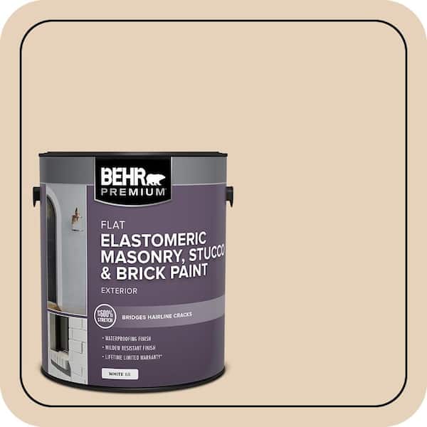 BEHR PREMIUM 1 gal. #S280-2 Beach Grass Elastomeric Masonry, Stucco and Brick Exterior Paint (2)