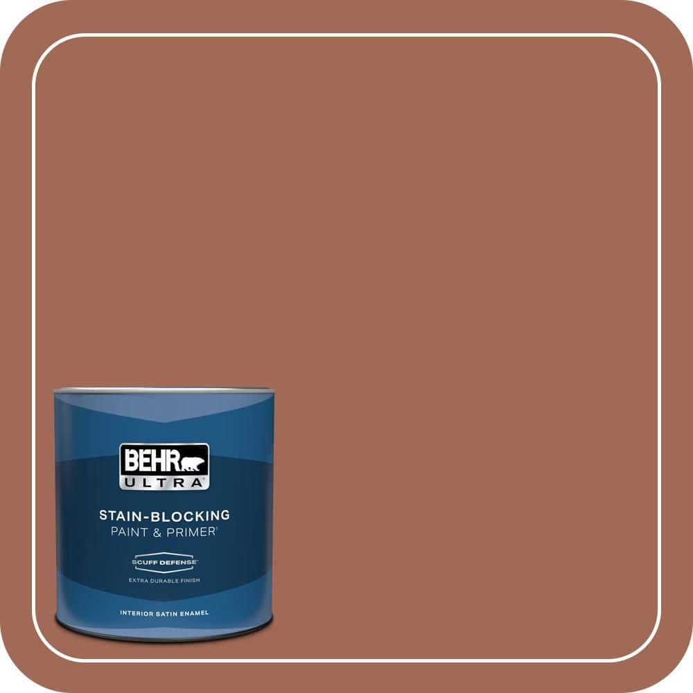 BEHR ULTRA 1 qt. #S180-6 Perfect Penny Extra Durable Satin Enamel Interior Paint & Primer