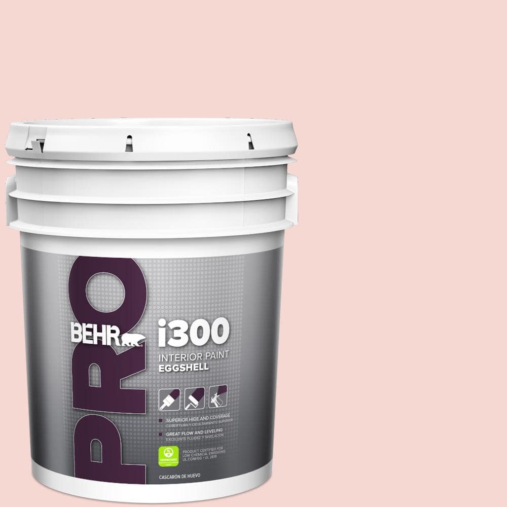 BEHR PRO 5 gal. #M160-1 Cupcake Pink Eggshell Interior Paint