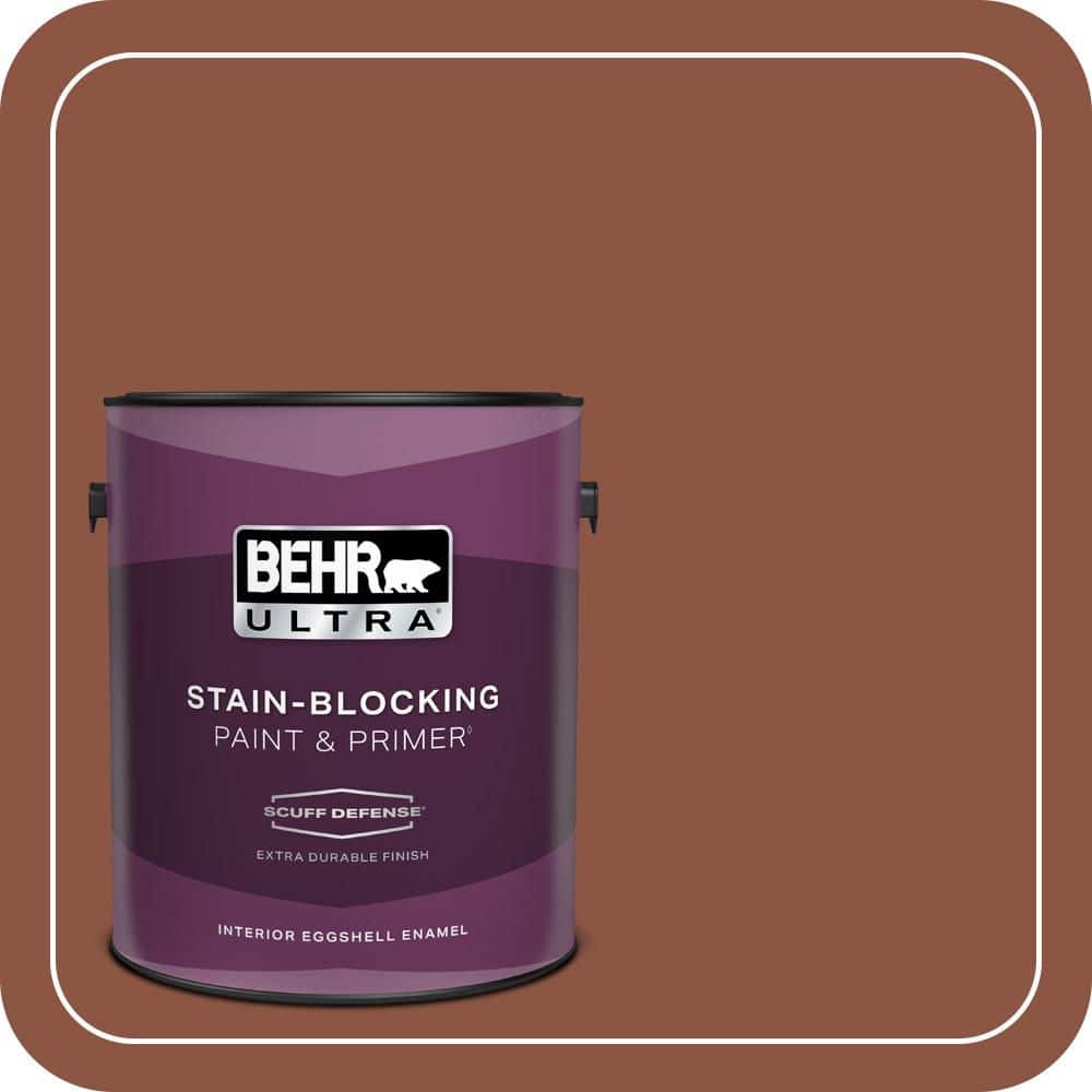 BEHR ULTRA 1 gal. #S180-7 True Copper Extra Durable Eggshell Enamel Interior Paint & Primer