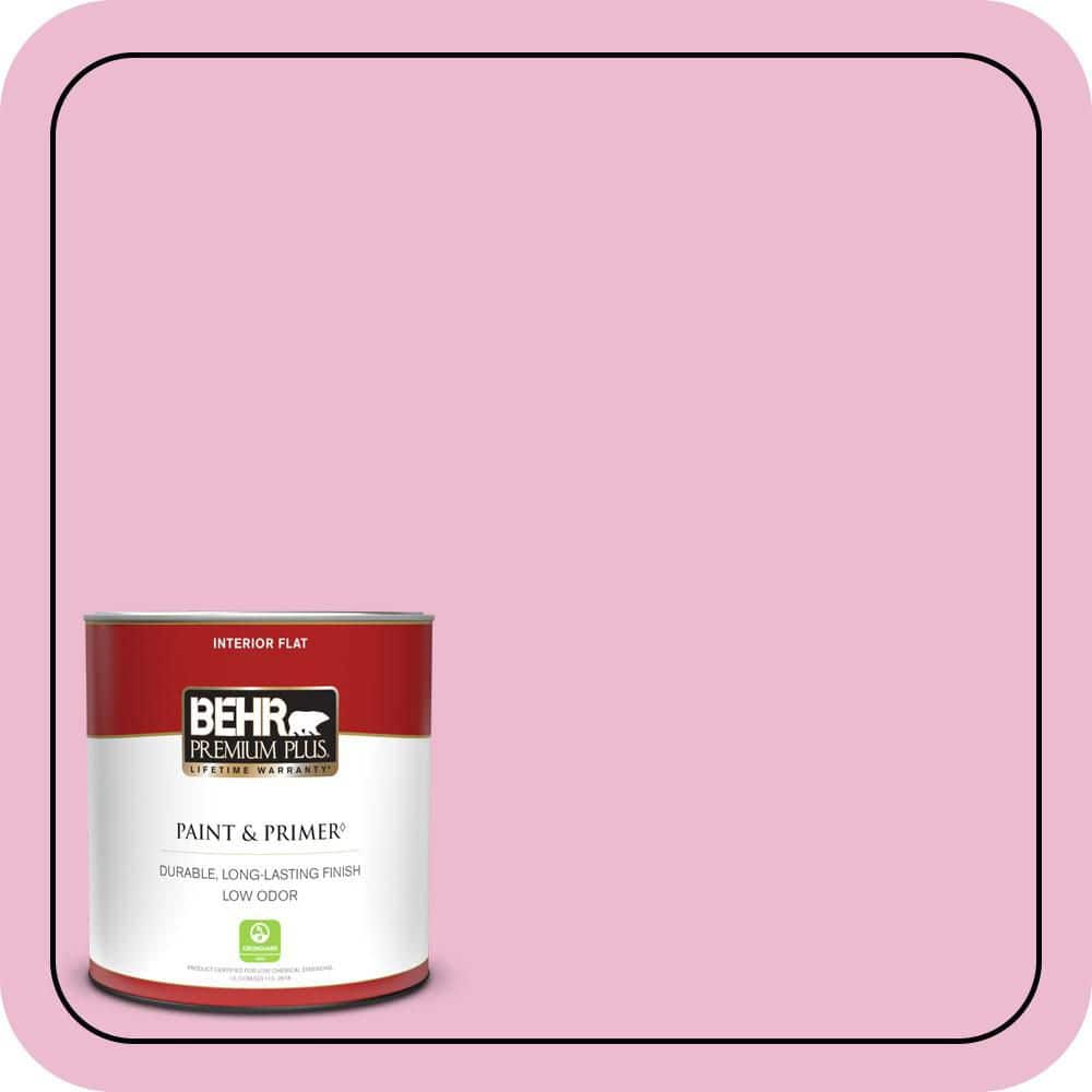 BEHR PREMIUM PLUS #P130-2A Dainty Pink Enamel Interior/Exterior Paint & Primer Color Sample (1)