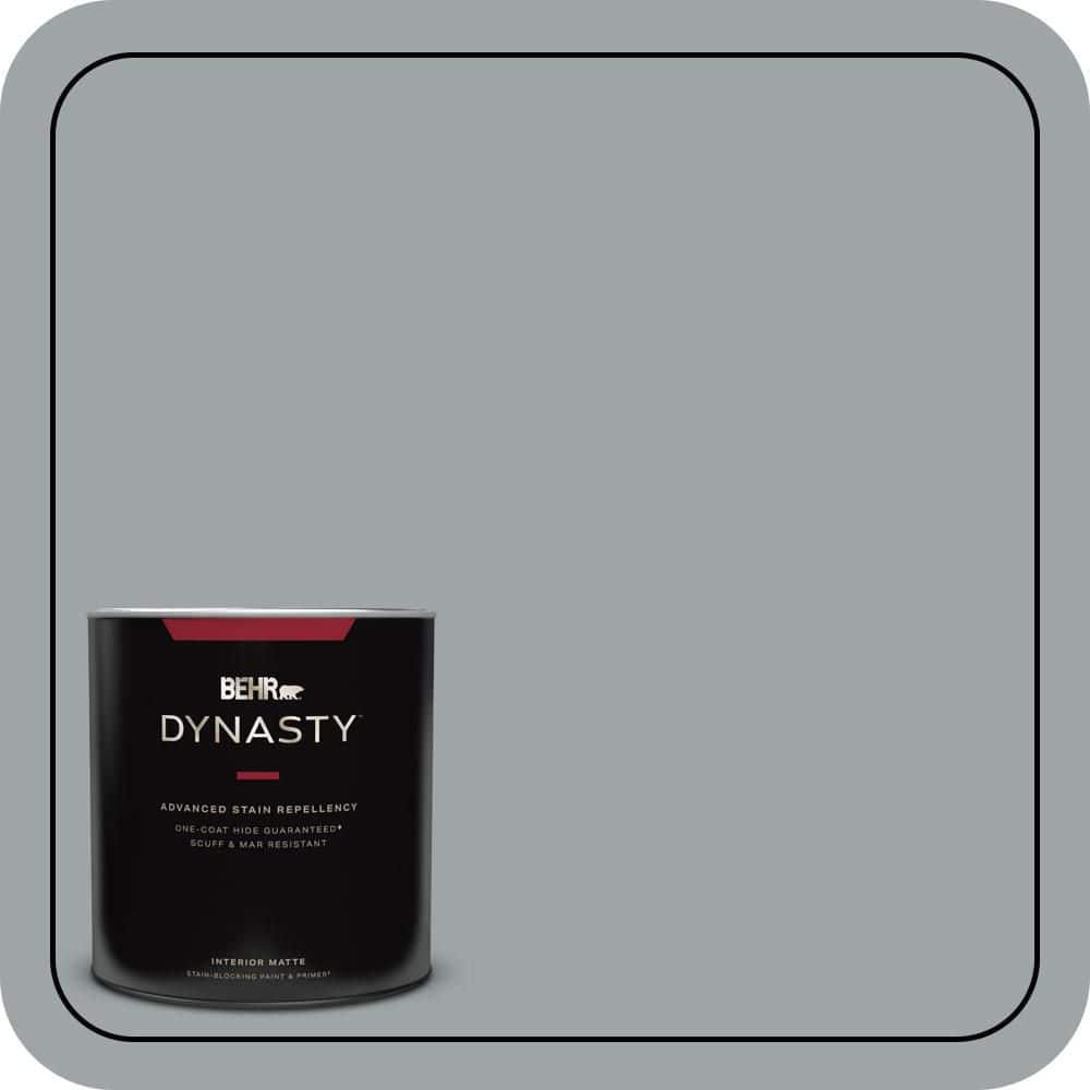 BEHR DYNASTY 1 qt. #MQ5-30 Silent Film One-Coat Hide Matte Interior Stain-Blocking Paint and Primer