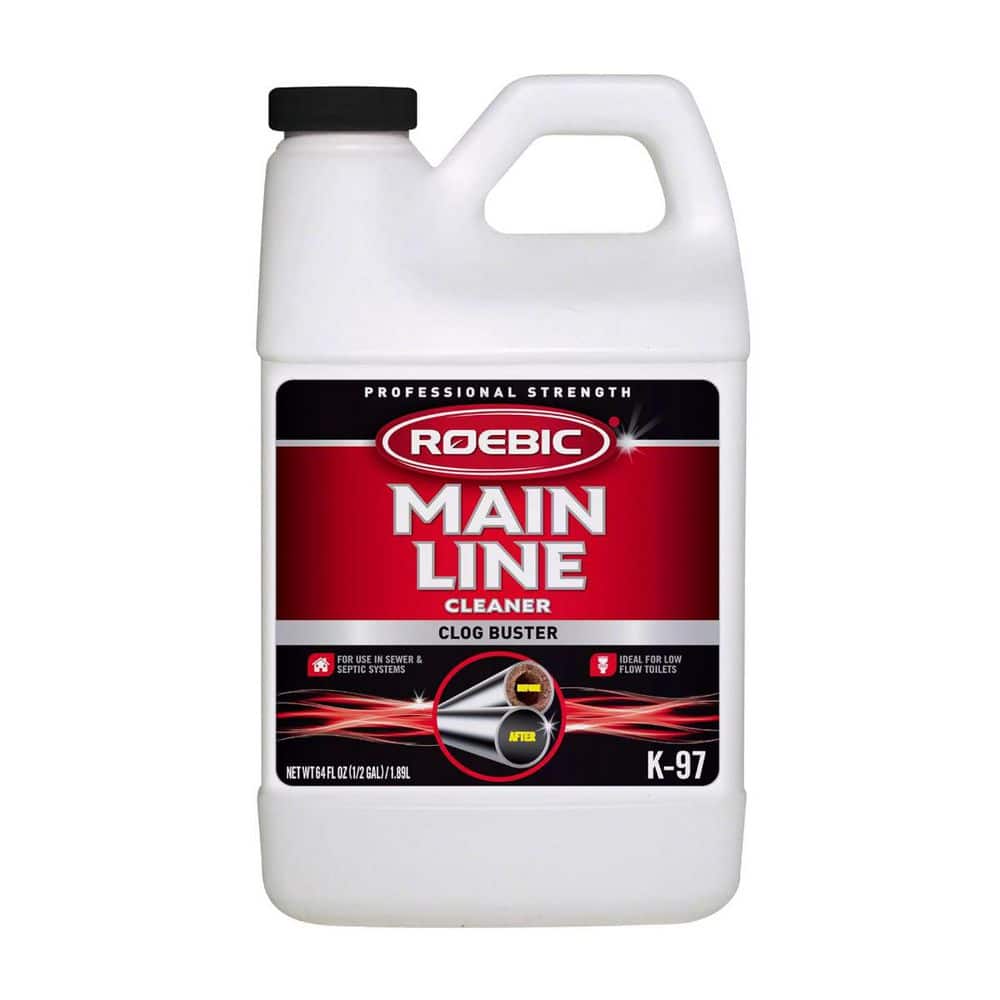 ROEBIC Liquid Main Line Cleaner with Bacteria Enzymes for Sewer and Septic Systems Drain Cleaner