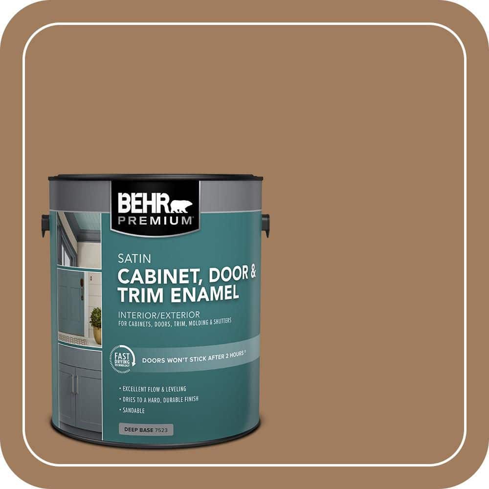 BEHR PREMIUM 1 gal. #MQ2-11 Outdoor Land Satin Enamel Interior/Exterior Cabinet, Door & Trim Paint