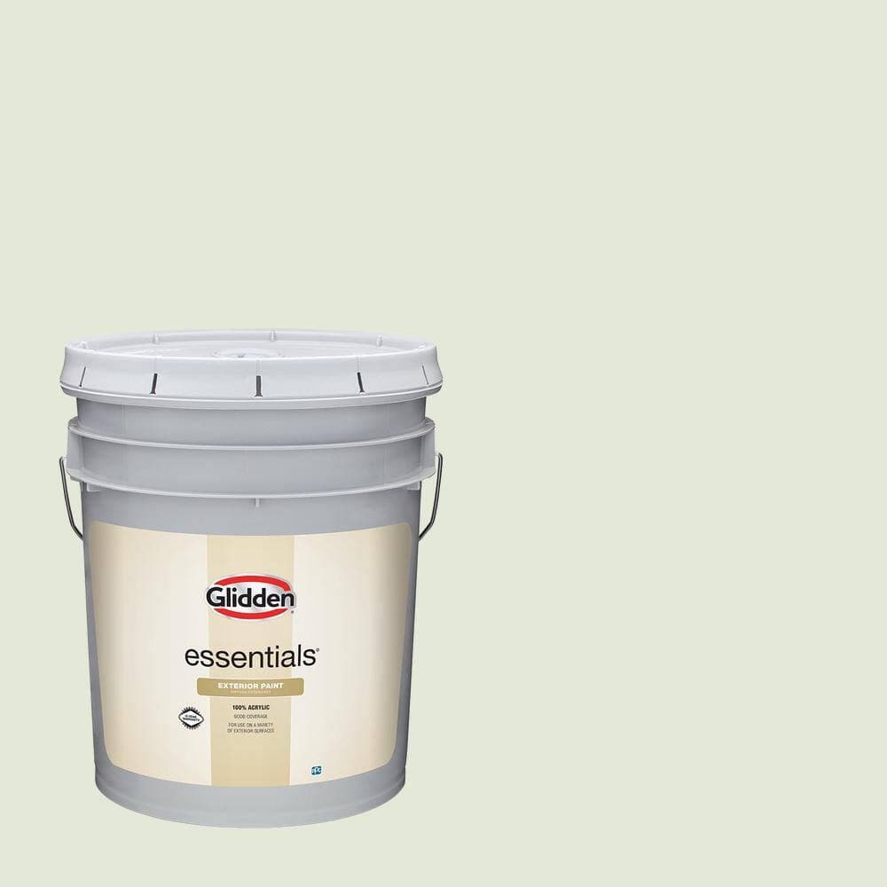 Glidden Essentials 5 gal. PPG1121-1 Milkweed Flat Exterior Paint